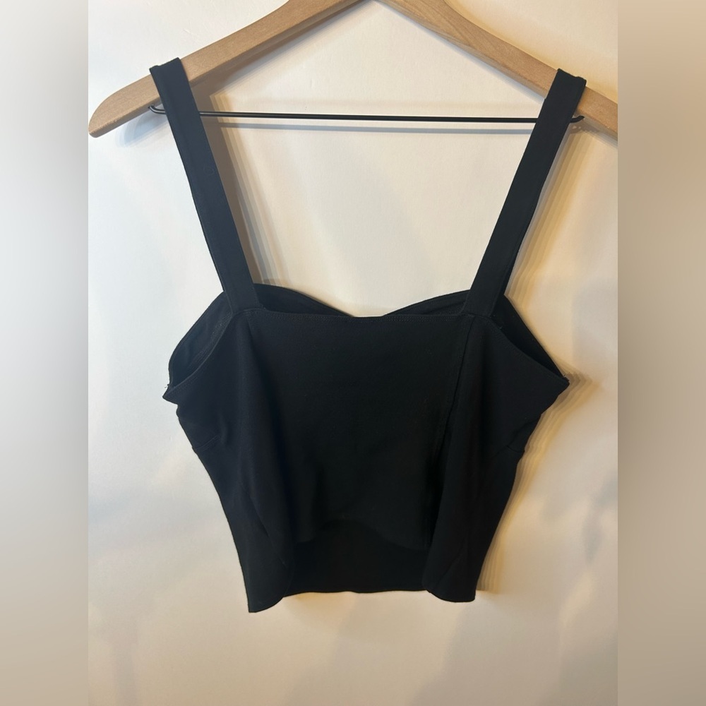 9-H15 STCL from Anthropologie Women’s Black Corset Tank Top, Size Large - Picture 4 of 7